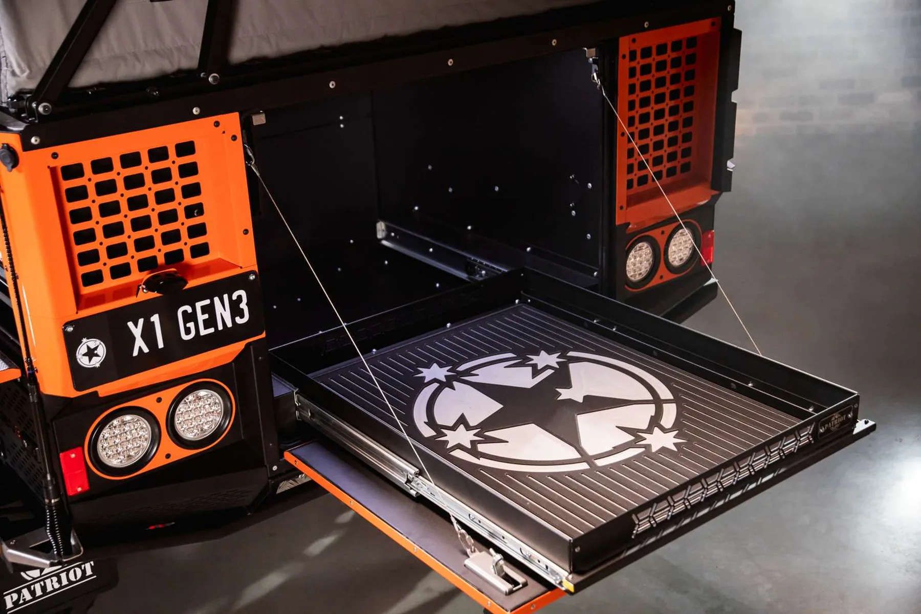 Rear storage slide