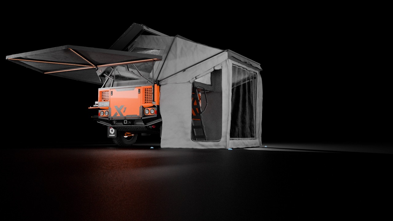 Tent with Change Room Add-on